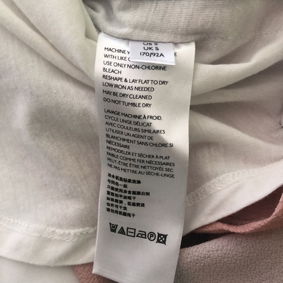 Anthropologie sleeveless top oversized with tie dye colors of green & soft pink - Picture 5 of 8